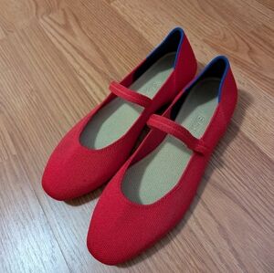 Rothy's Red Mary Jane Ballet Flats 8.5 ❤️🎀